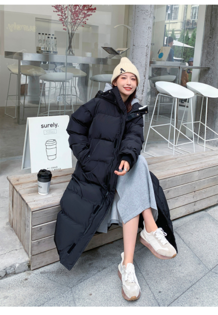 Witte Tommy Dons parka voor dames, modieuze winterkleding.