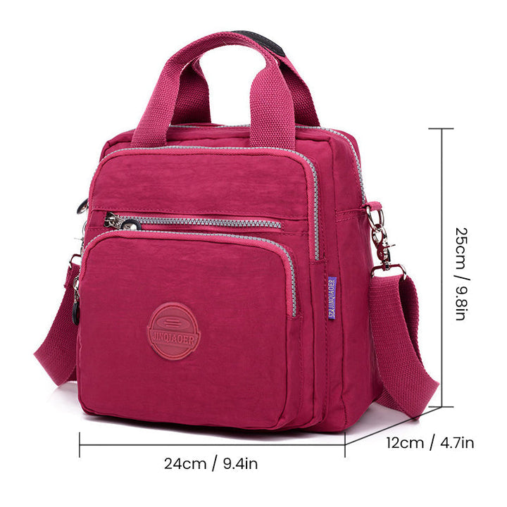 Compacte dames reistas, waterdicht en lichtgewicht, perfect voor citytrips.