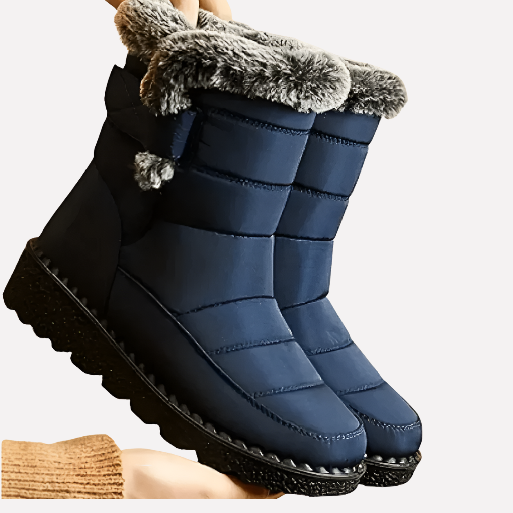 Dames waterdichte winterlaarzen: warm, antislip en comfortabel voor sneeuw en buitenleven. Ideaal voor wintermode.