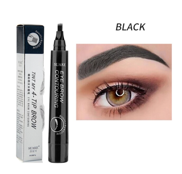 Dames wenkbrauwpotlood met borsteltje voor volle, natuurlijke wenkbrauwen. Waterproof make-up voor een verzorgde look.