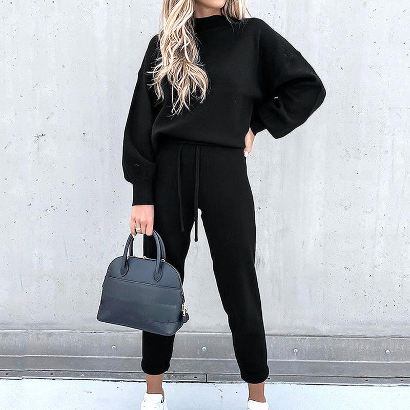 Tweedelig dames huispak, casual kleding set. Perfecte loungewear met zachte stof voor thuis comfort.