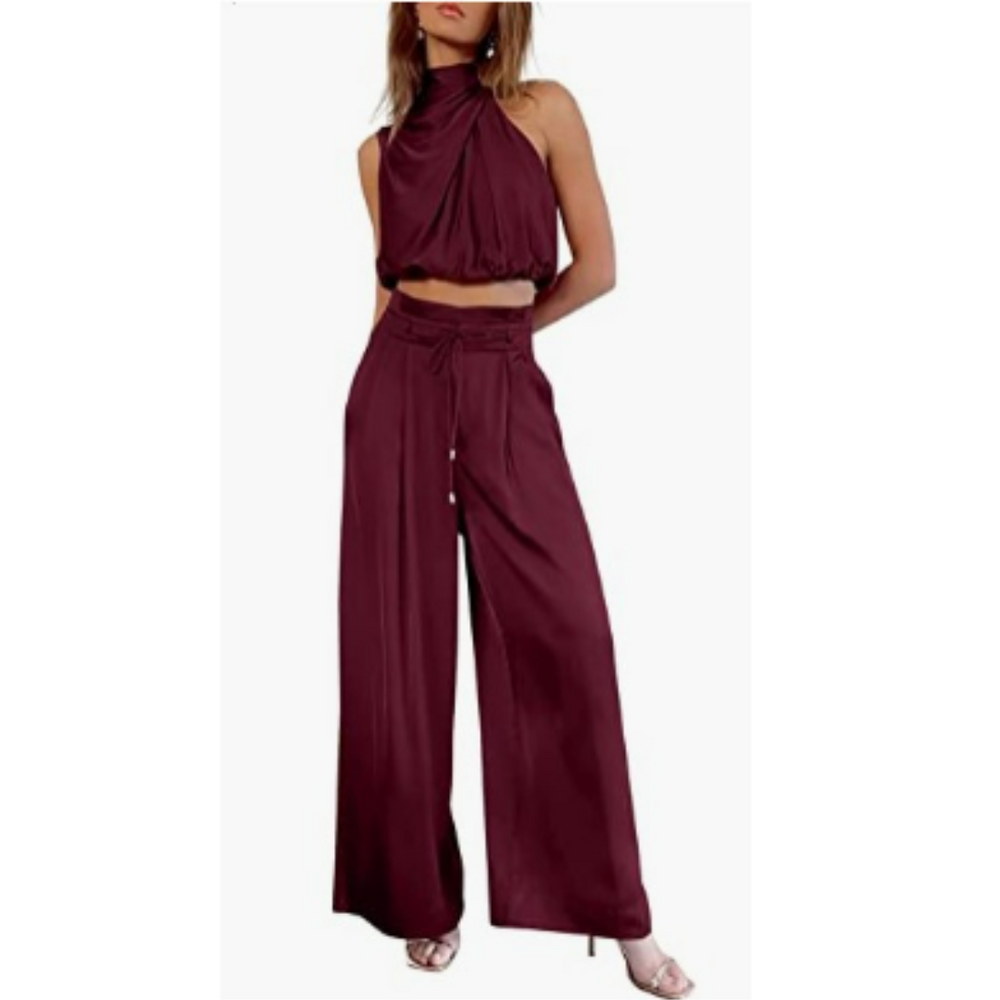 Elegante dames jumpsuit met losse pasvorm, perfect voor zomerse dagen. Veelzijdige éénstuk mode.