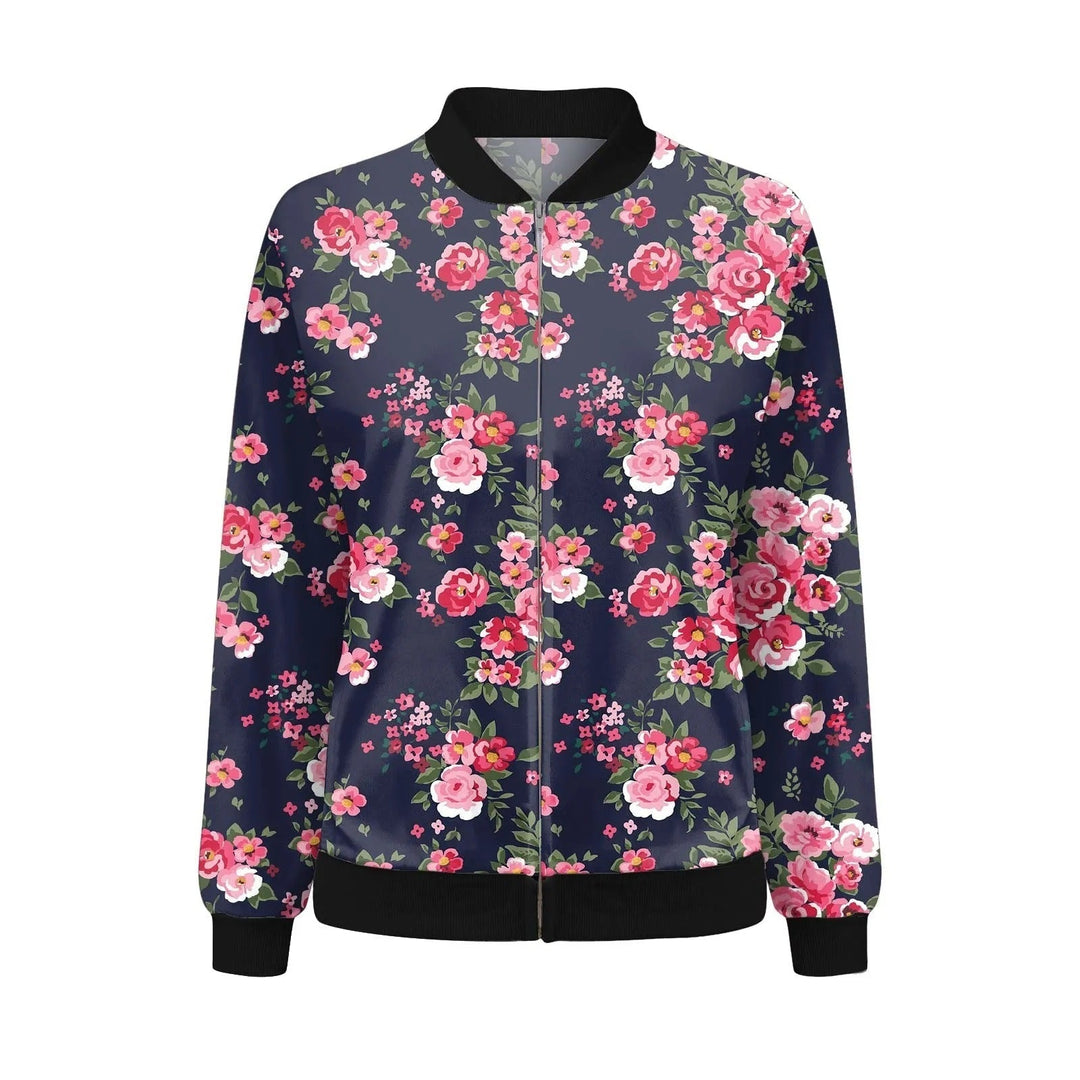 Trendy & chique dames zomerjas met modieus bloemenpatroon, perfect als tussenjas.