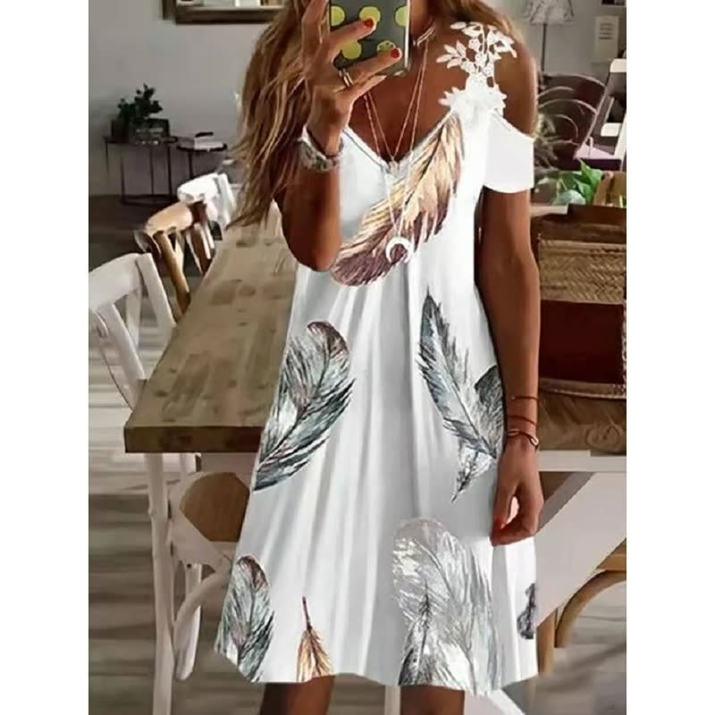 Bloemrijke FlowerDress™ dames zomerjurk, elegant en comfortabel met vrolijke print.