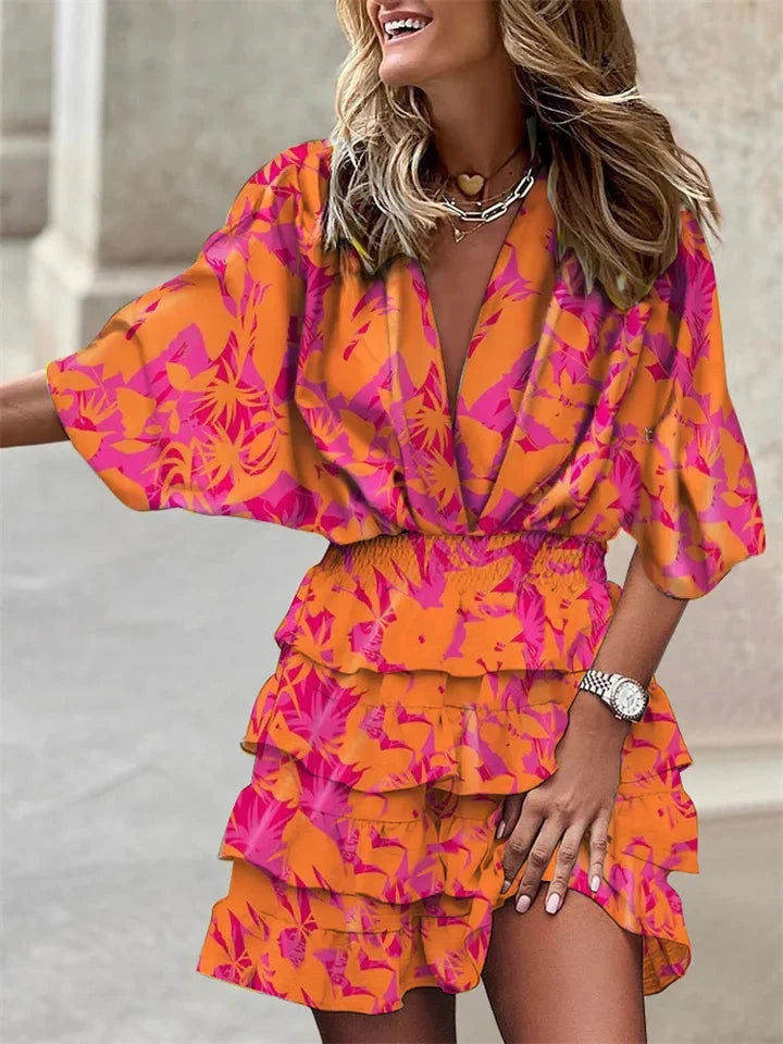 Stijlvolle casual zomerjurk voor dames met elegante bloemenprint
