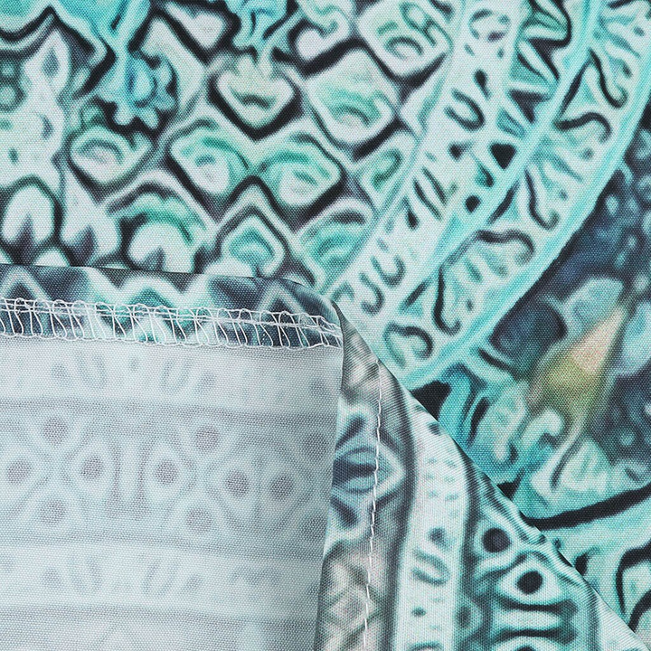 Dames zomerjurk met unieke vrolijke print en comfortabele, losse pasvorm. Geschikt als casual jurk.