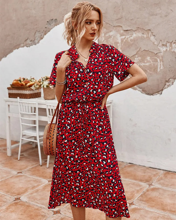 Casual chic printjurk voor dames, comfortabel en perfect voor warme zomerdagen.