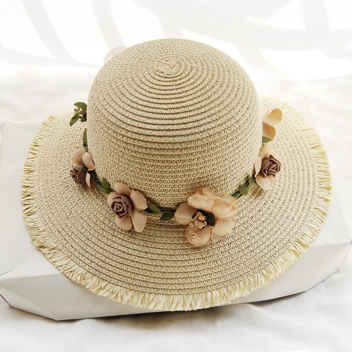 Zonnehoed voor dames: FloweryHat™ met uniek bloemendessin, combineert comfort en stijl.