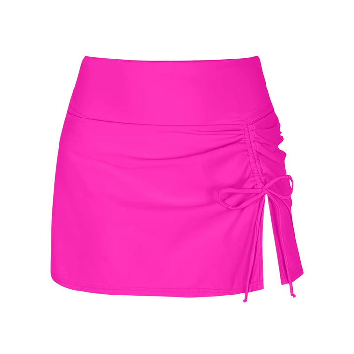 Achteraanzicht van dames zwemshorts Liv, comfortabele pasvorm voor badmode.
