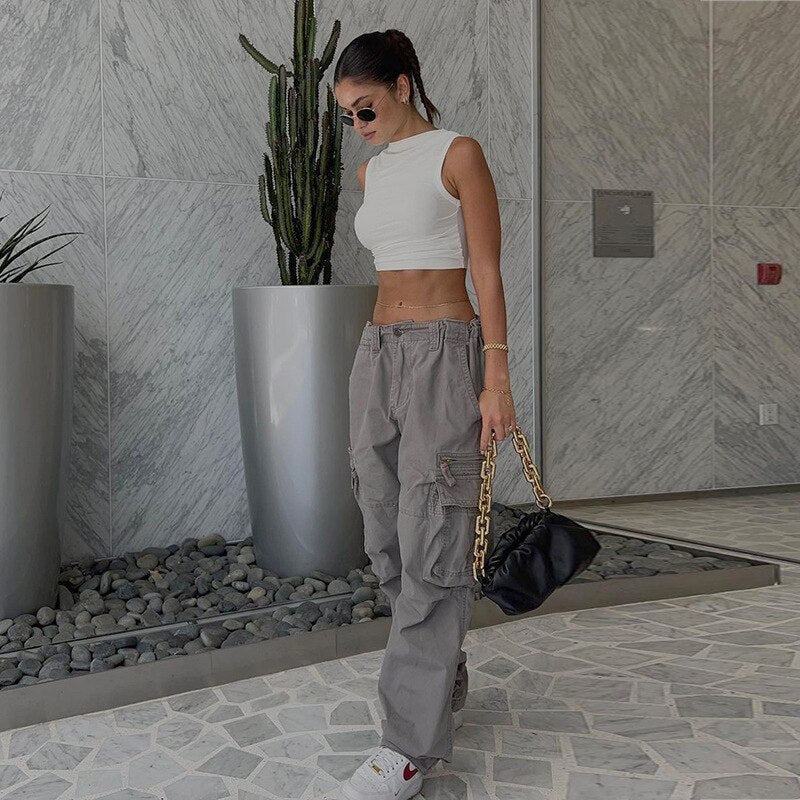 Trendy wijde pijpen broek voor vrouwen, ideaal voor een relaxte maar stijlvolle outfit.
