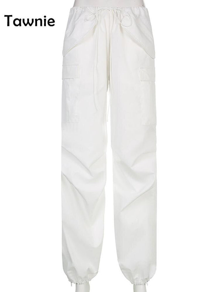 Damesbroek met wijde pijpen, trendy en comfortabel, een fashion essential voor vrouwen.