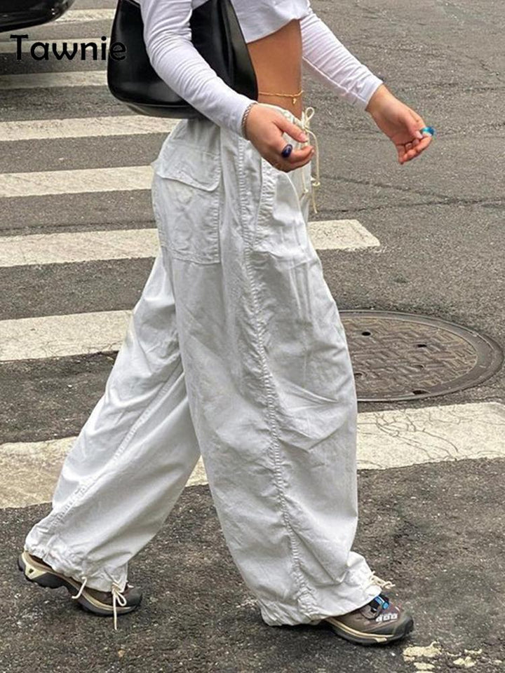 Zomerse damesbroek met wijde pijpen, comfortabel en trendy voor een relaxte look.