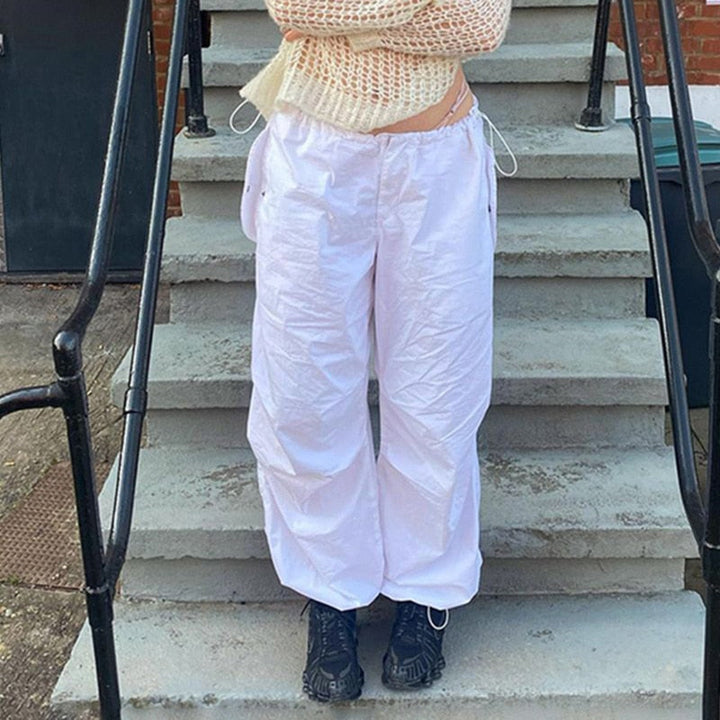 Trendy broek met wijde pijpen voor vrouwen, perfect voor een elegante zomerlook.