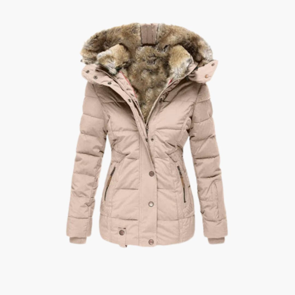 Damesjack met unieke geëmbosseerde textuur en verstelbare pasvorm, ideaal voor lente/herfst mode.