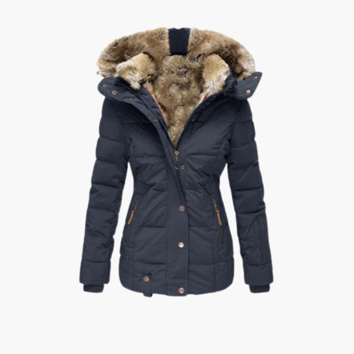 Elegant damesjack met geëmbosseerde textuur, comfortabel voor lente/herfst en makkelijk te combineren.