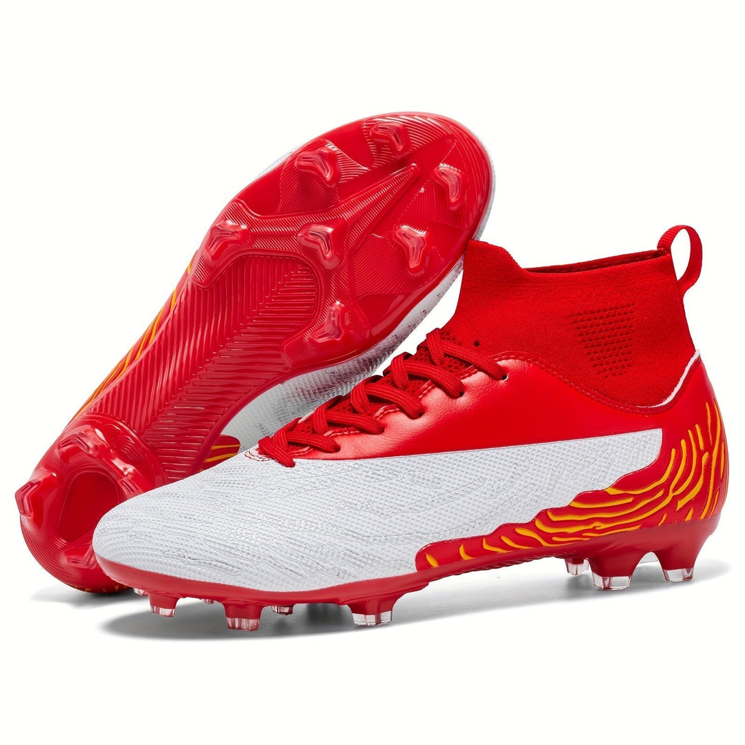 Bovenaanzicht van de Dario heren voetbalschoenen, toont de pasvorm en comfort voor sporters.