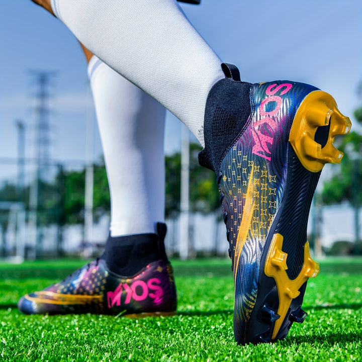 Textuur van de Dario heren voetbalschoenen, gericht op duurzaamheid en comfort voor sportprestaties.