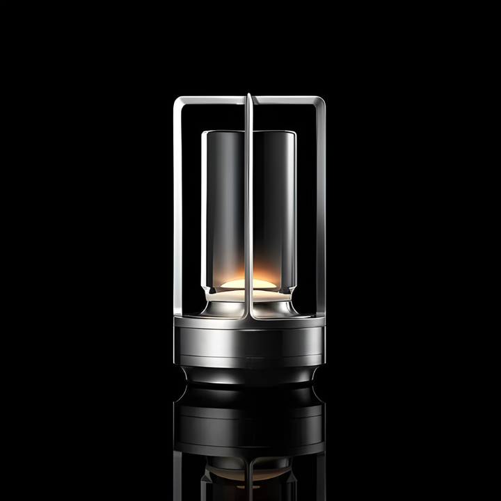 Draadloze oplaadbare LED-lantaarn, scandinavische stijl, met touch control. Ideaal sfeerlicht.
