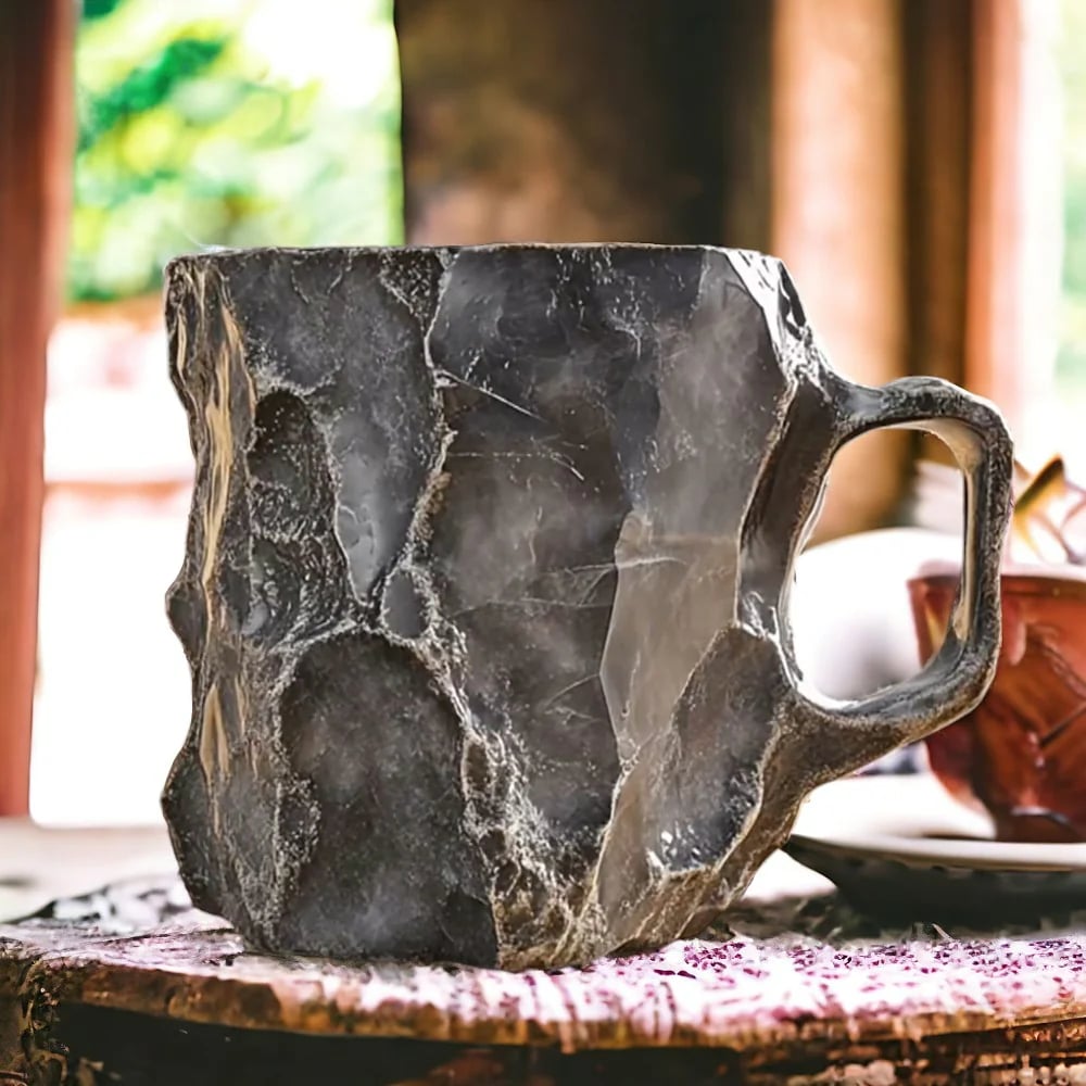 Stijlvolle glasmok voor thee of koffie, een magisch decoratief stuk voor keukenaccessoires.