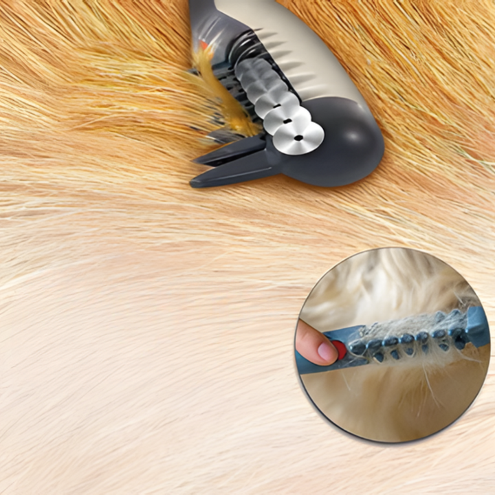 Ergonomische hondenborstel & kattenborstel voor efficiënte klitten verwijdering. Essentieel voor huisdierverzorging.