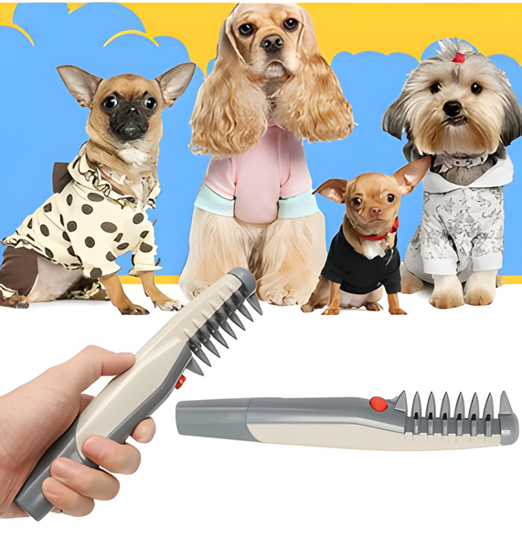 Huisdierentrimmer voor zachte en klittenvrije vachtverzorging. Geschikt voor alle katten- & hondenrassen.
