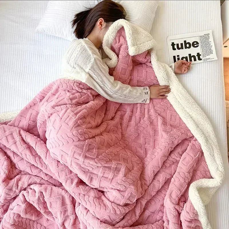 Ultiem warme deken WarmWool, dikke kwaliteit lamswol en fleece, ideaal tegen de kou.