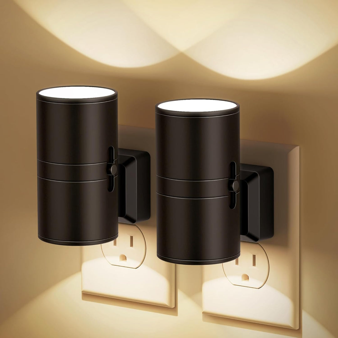 Dimbare LED nachtlamp met schemersensor, ideaal voor zachte, energiezuinige sfeerverlichting in elke kamer.