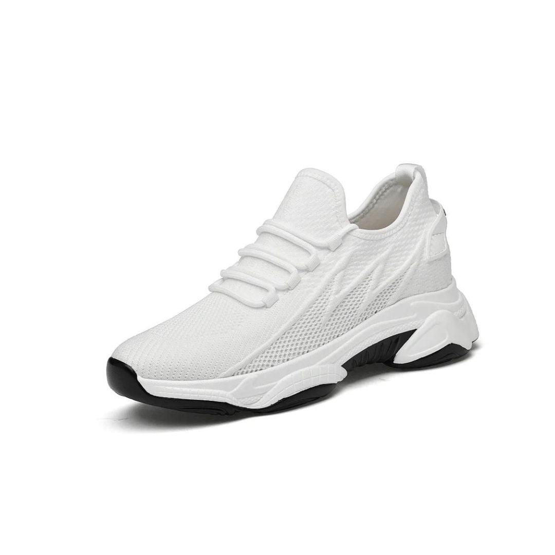 Discreete verhogende herensneakers (wit) voor extra lengte en zelfvertrouwen.