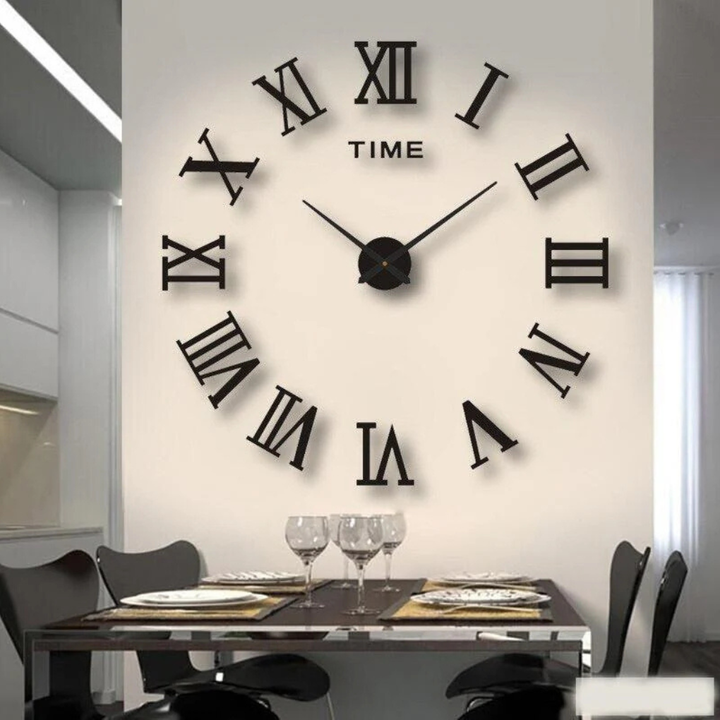 Functionele en decoratieve DIY wandklok. Moderne, personaliseerbare klok met minimalistisch design.