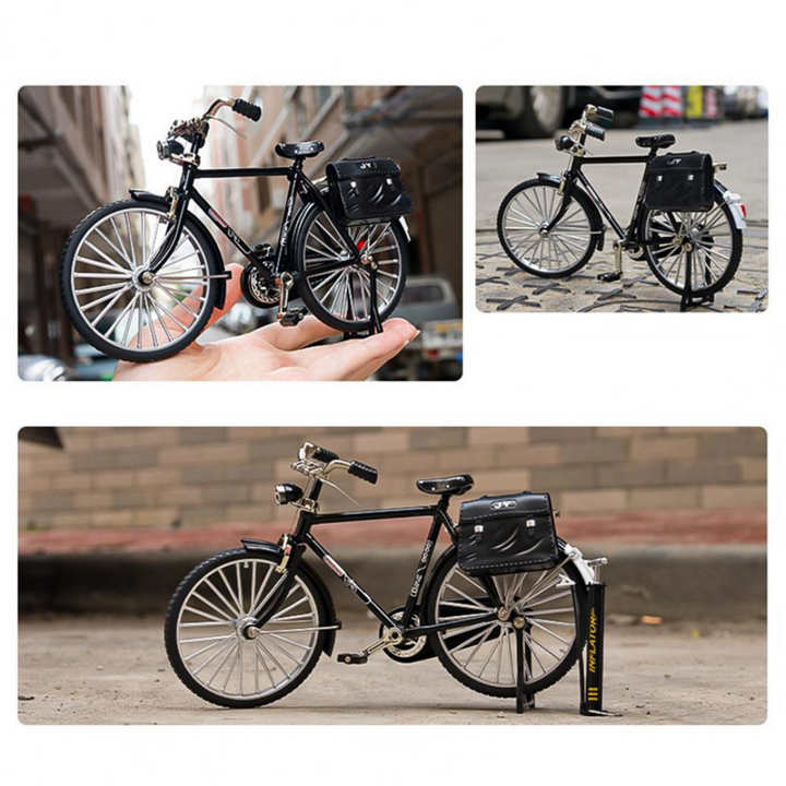 Volwassene en kind bouwen samen het ClassiCycle fietsmodel, een leuke en leerzame generatieverbinding hobbykit.