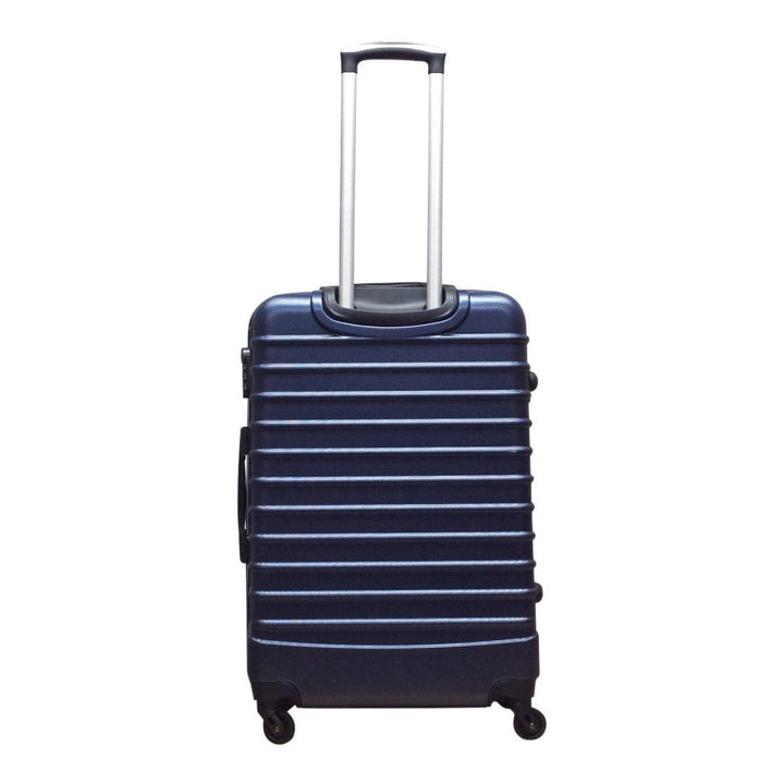 Elegante donkerblauwe 2-delige ABS koffer set Palermo, perfect voor comfortabel en zorgeloos reizen.
