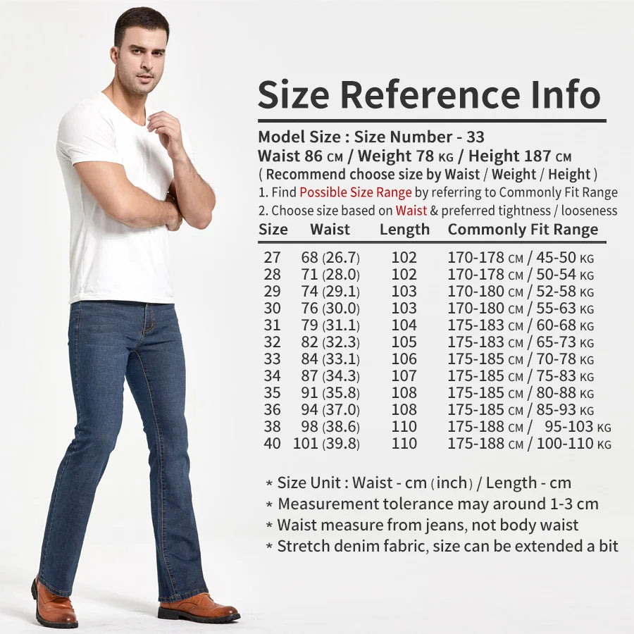 Zwarte slim fit bootcut jeans Lucas, moderne herenjeans voor dagelijks comfort en stijl.