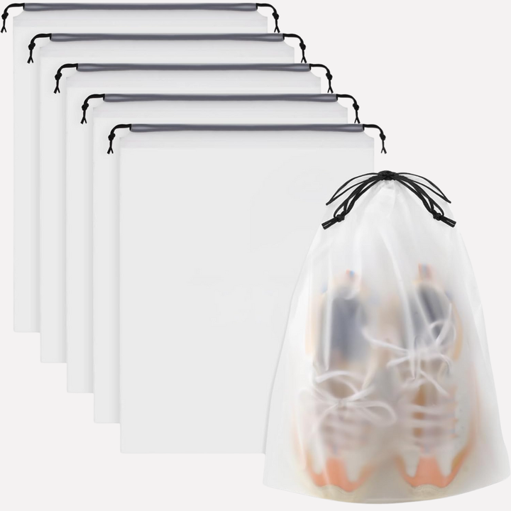 Set reis schoenentassen, ideaal voor georganiseerde bagage in je koffer. Beschermt schoenen en houdt kleding schoon.