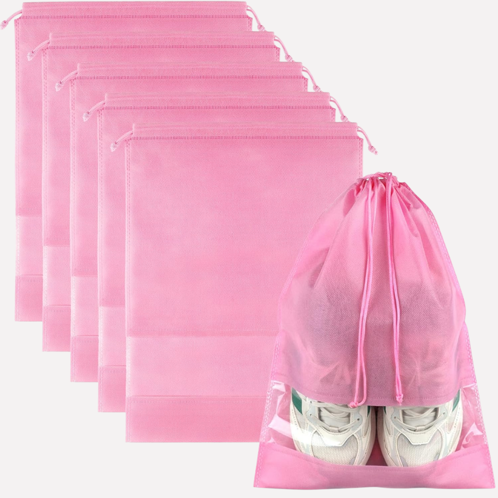Complete set reis schoenentassen voor efficiënte bagageorganisatie. Een must-have reisaccessoire voor elke vakantie.