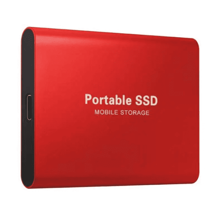 Rode draagbare SSD mobiele opslag