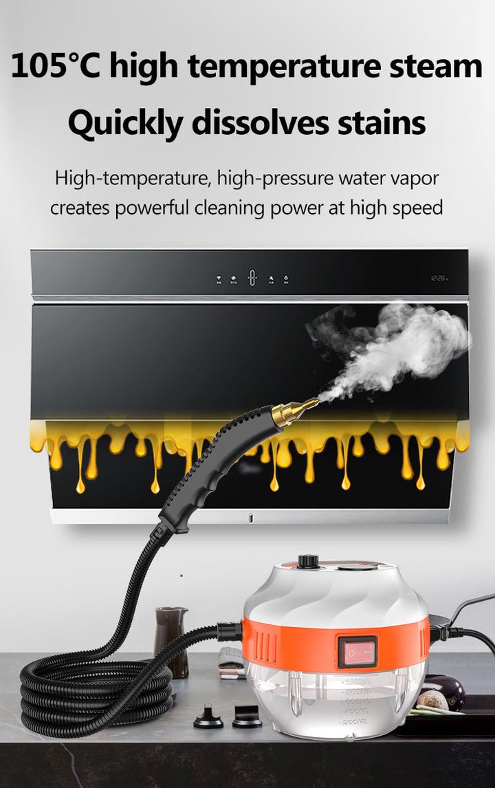 Ergonomisch handvat van de 2800W stoomreiniger voor comfortabel gebruik