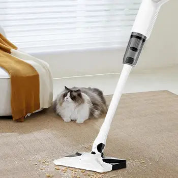 Allergievriendelijke draadloze stofzuiger en dweil voor een fris en schoon huis, zonder moeite.