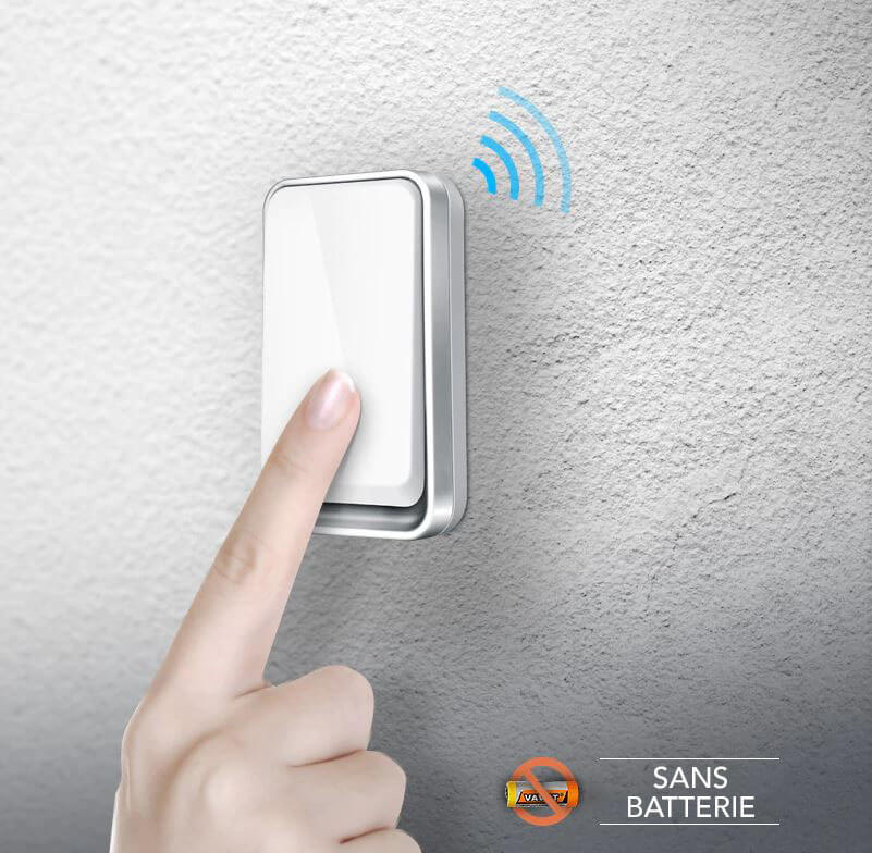Weerbestendige, draadloze deurbel voor buiten; batterijvrij en energiezuinig. Ideaal voor duurzame huisbeveiliging.
