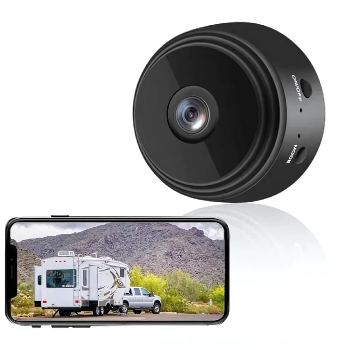 Draadloze HD achteruitrijcamera voor veilige manoeuvres met camper, vrachtwagen of aanhanger.