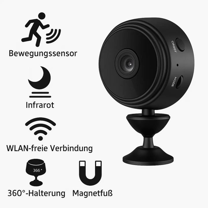 Compacte draadloze achteruitrijcamera met HD-beeld voor vrachtwagens en veilig parkeren.