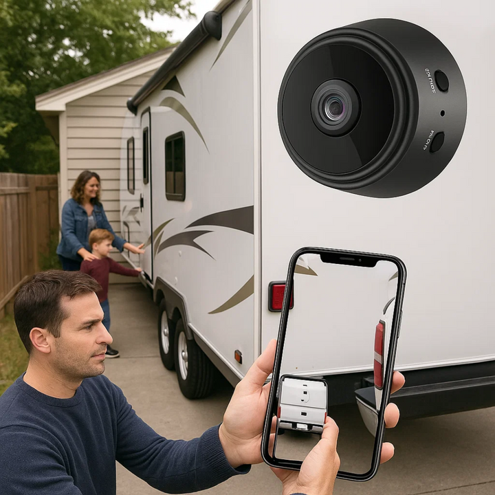 Draadloze achteruitrijcamera met bewegingsdetectie, HD-kwaliteit voor veilige ritten.