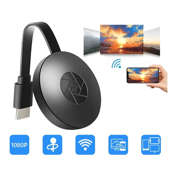 Draadloze HDMI cast dongle voor 4K HD-streaming, perfect voor schermspiegelen van media op TV.