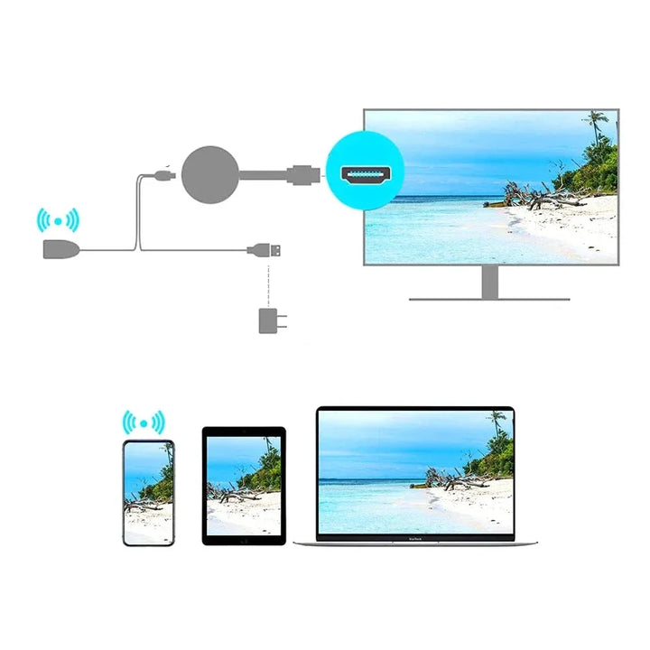 Plug-and-play draadloze HDMI dongle voor HD-streaming, maakt elke TV smart met draadloze connectiviteit.