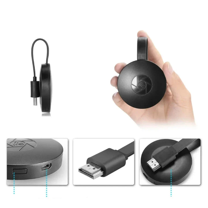 Innovatieve draadloze HDMI cast adapter dongle voor high-definition entertainment en media streaming thuis.
