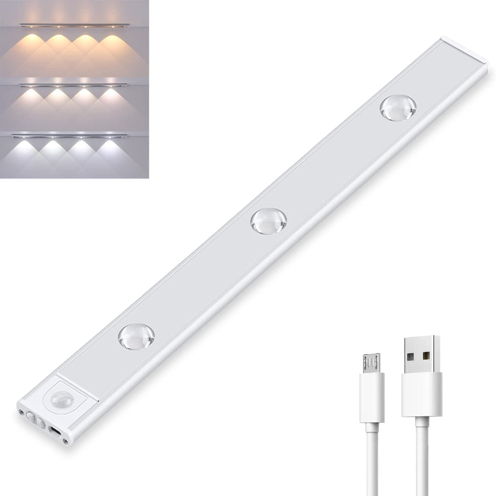 Compacte oplaadbare draadloze LED lamp met bewegingssensor; perfect voor overal in huis.