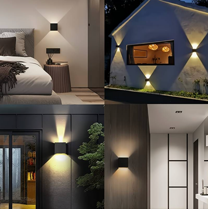 Geen boren nodig: magnetische draadloze LED wandlamp met bewegingssensor. Moderne interieurverlichting.