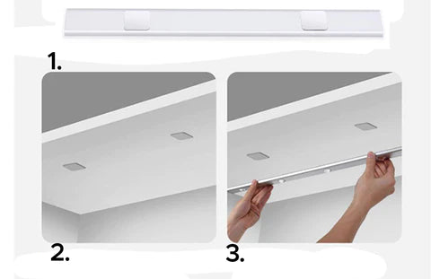 Compacte draadloze LED wandlamp: oplaadbaar, bewegingssensor en instelbare lichtkleur voor modern huis.