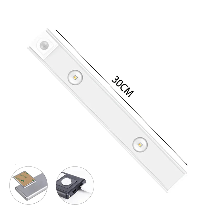 Multifunctionele LED wandlamp draadloos met bewegingssensor, oplaadbaar en variabele lichtkleur.