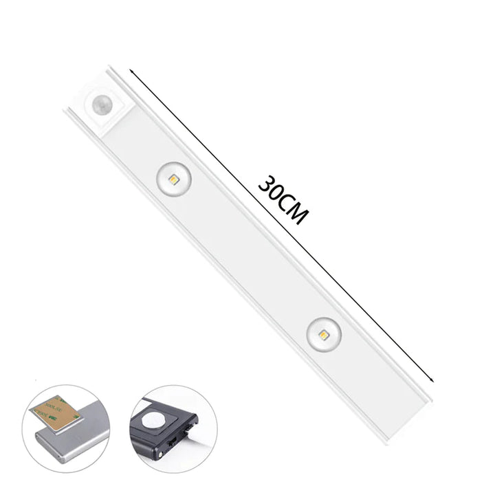 Multifunctionele LED wandlamp draadloos met bewegingssensor, oplaadbaar en variabele lichtkleur.