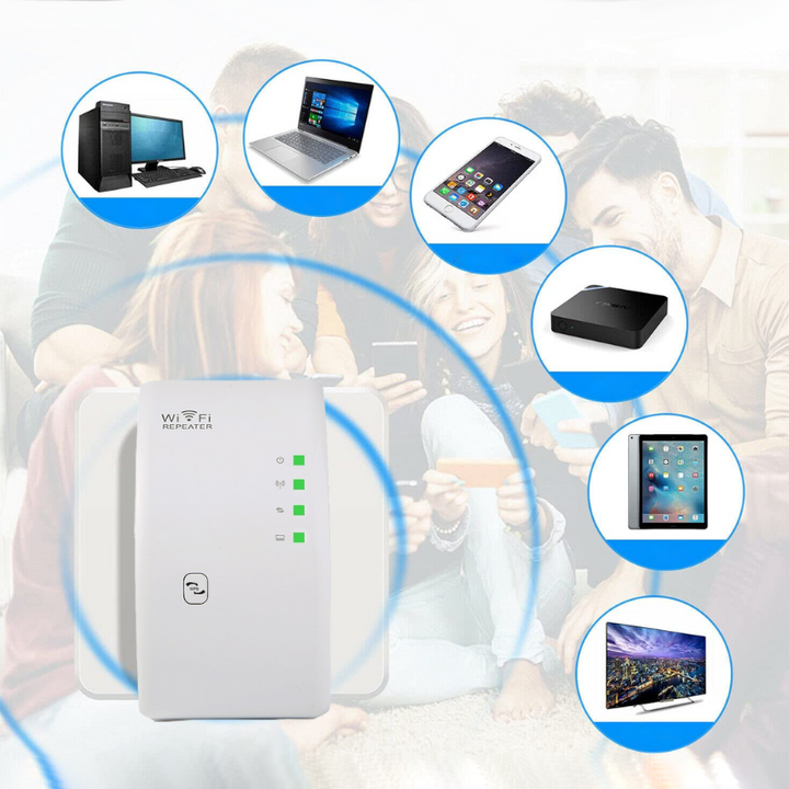 High-speed WiFi repeater optimaliseert draadloos netwerk en internet snelheid. Ervaar krachtig signaal voor al je elektronica thuis.